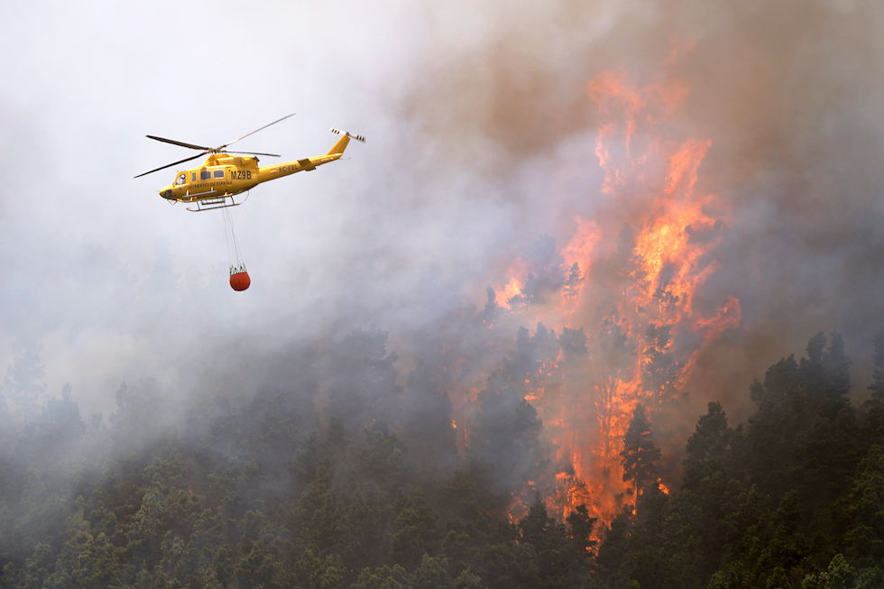 Incendio en Tenerife, 2023. Imagen de archivo