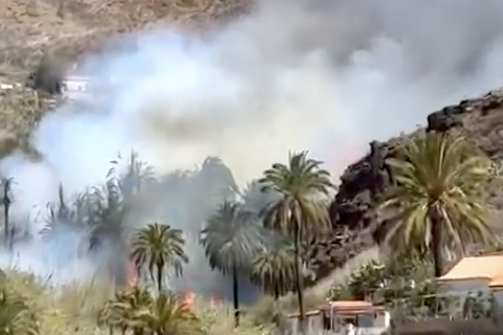 Incendio en Fataga (Gran Canaria).