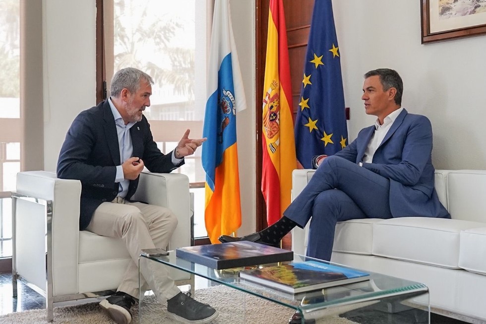 Reunión entre Pedro Sánchez y Fernando Clavijo