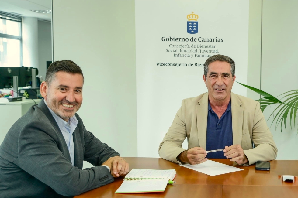 Alejandro Marichal y Francis Candil durante la pasada reunión