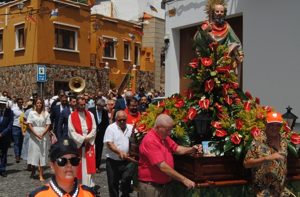 Procesión de las Fiestas Patronales de San Bartolomé de Tirajana. Imagen de archivo