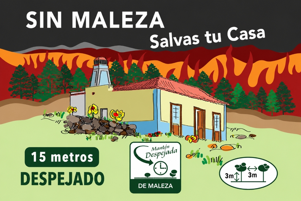 El Cabildo de La Palma refuerza la prevención de incendios forestales con una campaña de asesoramiento puerta a puerta