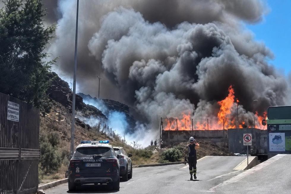 Fuego en el Ecoparque
