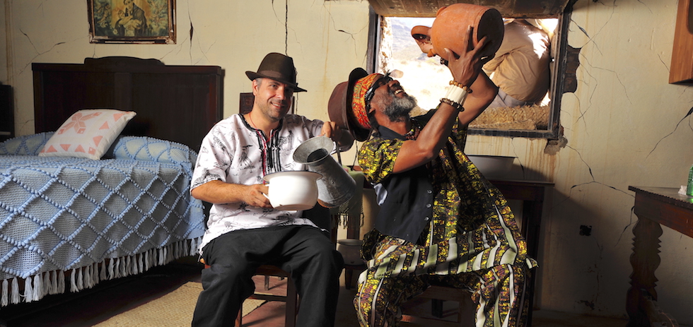 Kilema en la actividadad 'El retrato' en el 29º Encuentro Veneguera