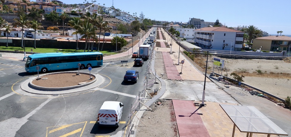 Obras paralizadas entre a entre San Agustín y El Veril | MASPALOMAS AHORA