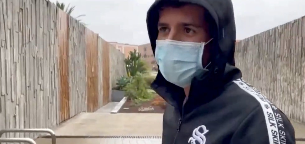 Juan Francisco Vargas a la salida de los juzgados.