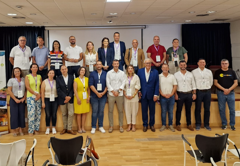 Delegación moganera con el resto de socios participantes