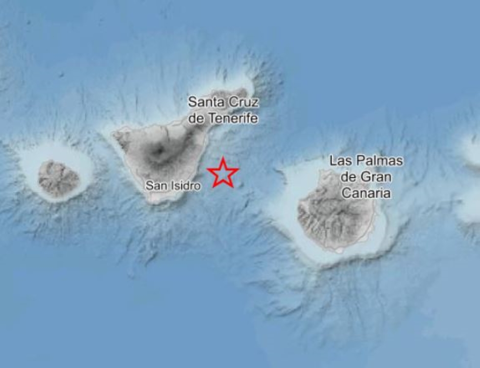 Epicentro del sismo. Instituto Geográfico Nacional