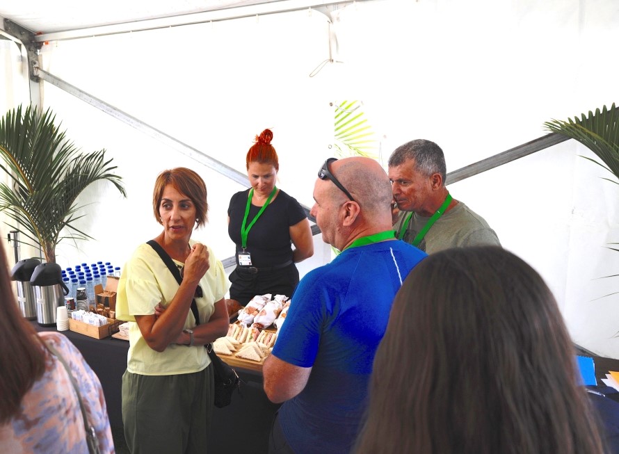 Onalia Bueno, alcaldesa de Mogán, en la Feria de Ecoturismo de Mogán