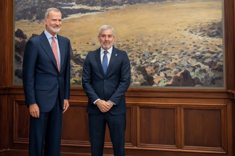 Fernando Clavijo en su reunión con Felipe VI