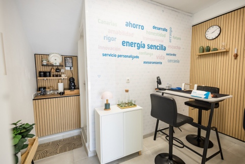 La atención a empresas cuenta con la sala 'Roque Nublo', en Canaluz Vecindario. / BELFI AGUILAR.