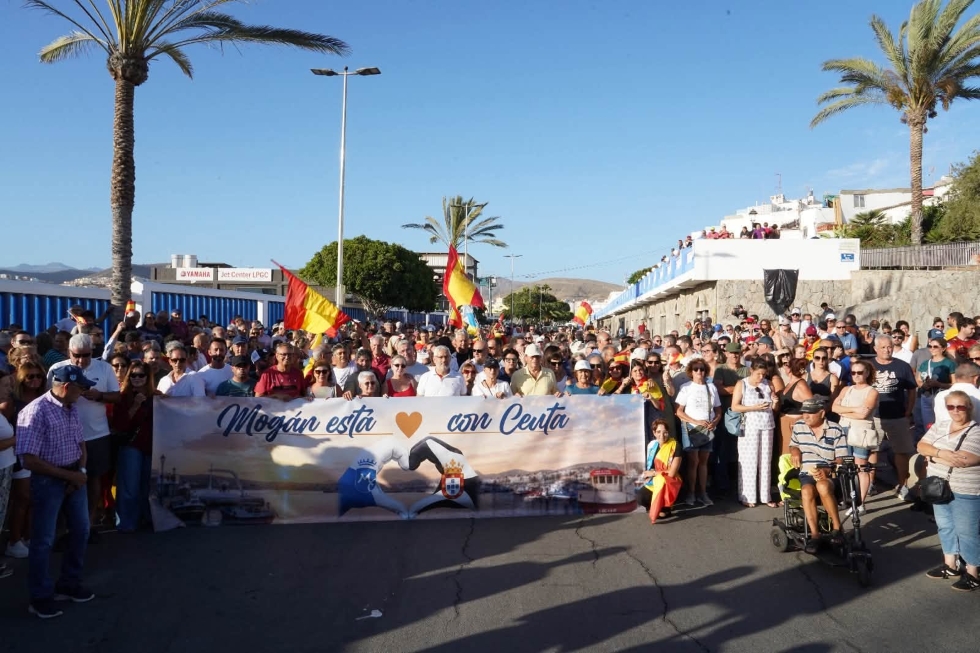 Apoyo a Ceuta en el municipio de Mog&aacute;n. RR.SS. | Maspalomas Ahora