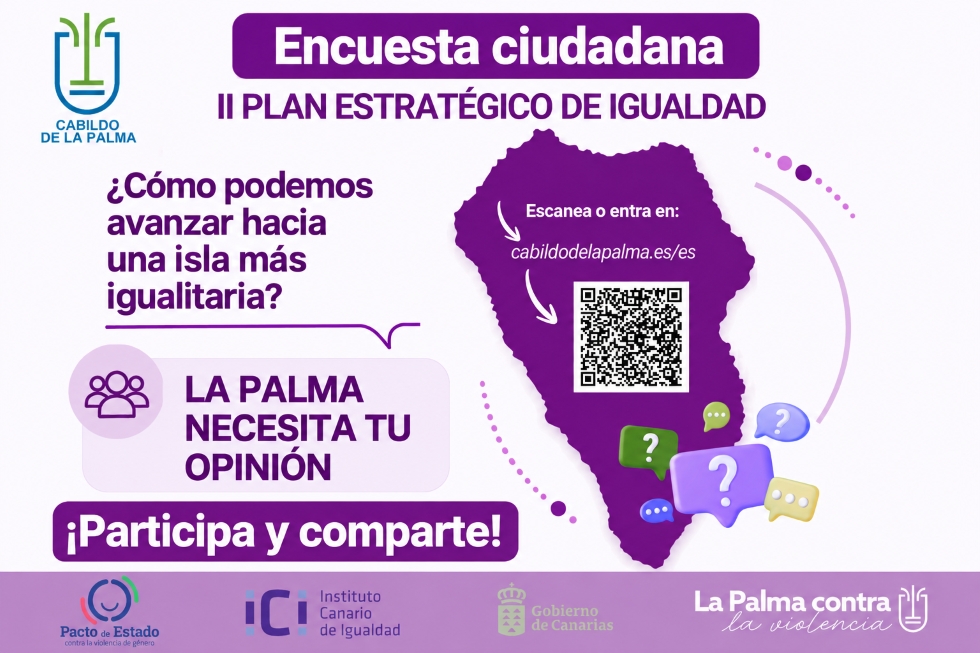 El Cabildo recaba propuestas ciudadanas para diseñar el nuevo Plan de Igualdad de La Palma