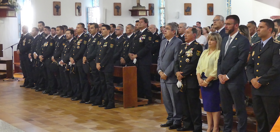 El Cuerpo Nacional de la Polic&iacute;a celebra los Santos &Aacute;ngeles Custodios en Maspalomas.