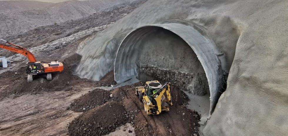 Boca norte túnel de Guguillo (El Risco). MASPALOMAS AHORA