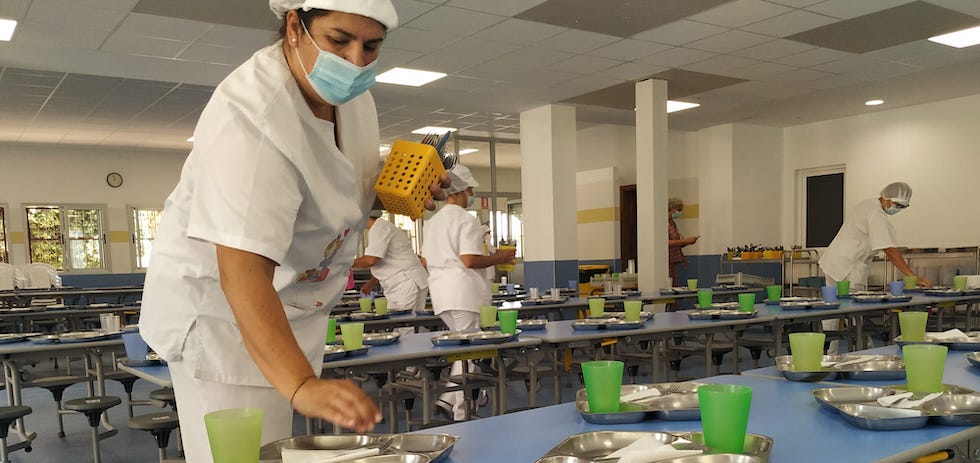 Comedor de El Centro de Educaci&oacute;n Infantil y Primaria (CEIP) Be&ntilde;esm&eacute;n.. MASPALOMAS AHORA