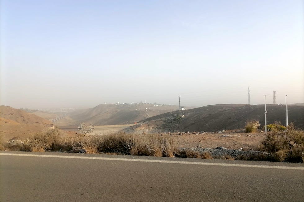 Calima abundante. Maspalomas Ahora
