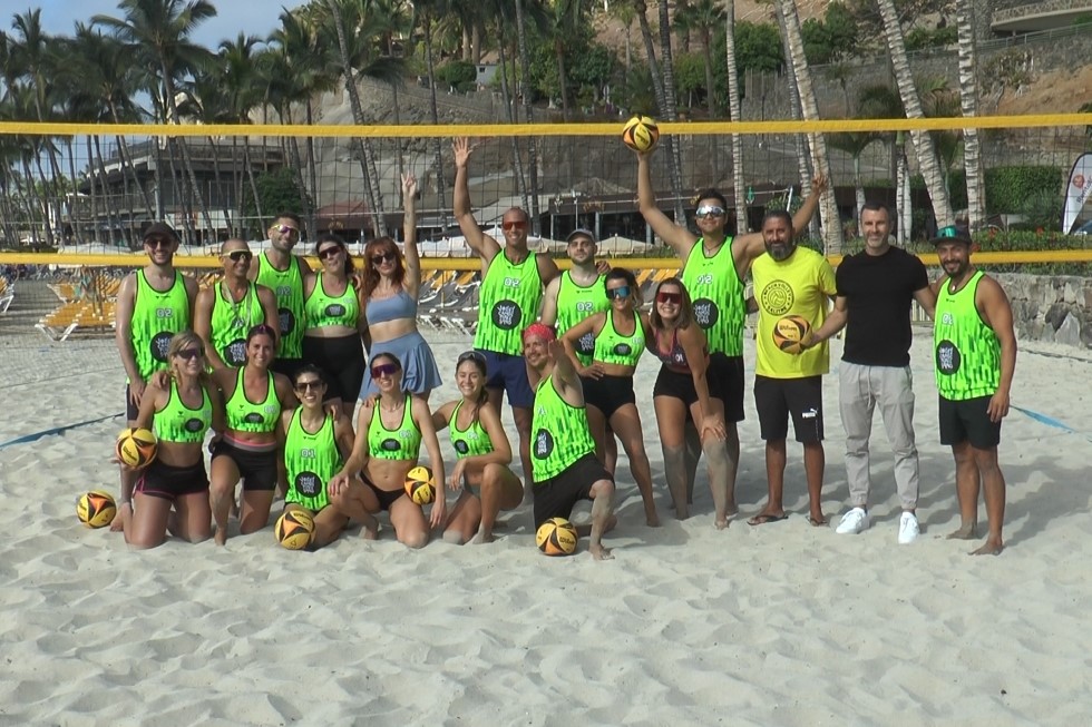 Training Camp Volley Camp Fun Sand con el concejal de Deportes, Luis Becerra