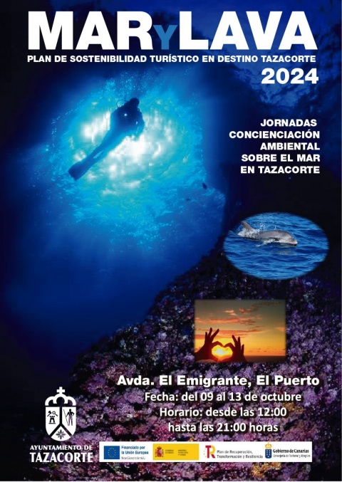 Cartel del proyecto "Mar y Lava"
