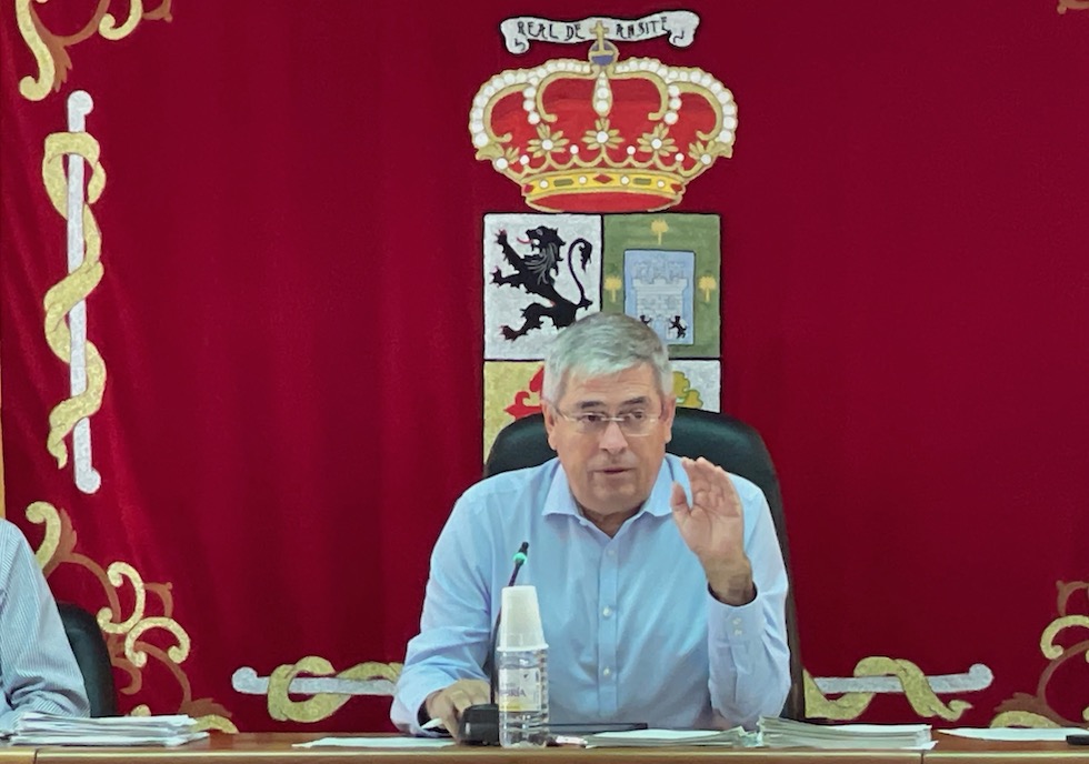El alcalde Marco Aurelio Pérez, durante el pleno del 30 de octubre | Maspalomas Ahora