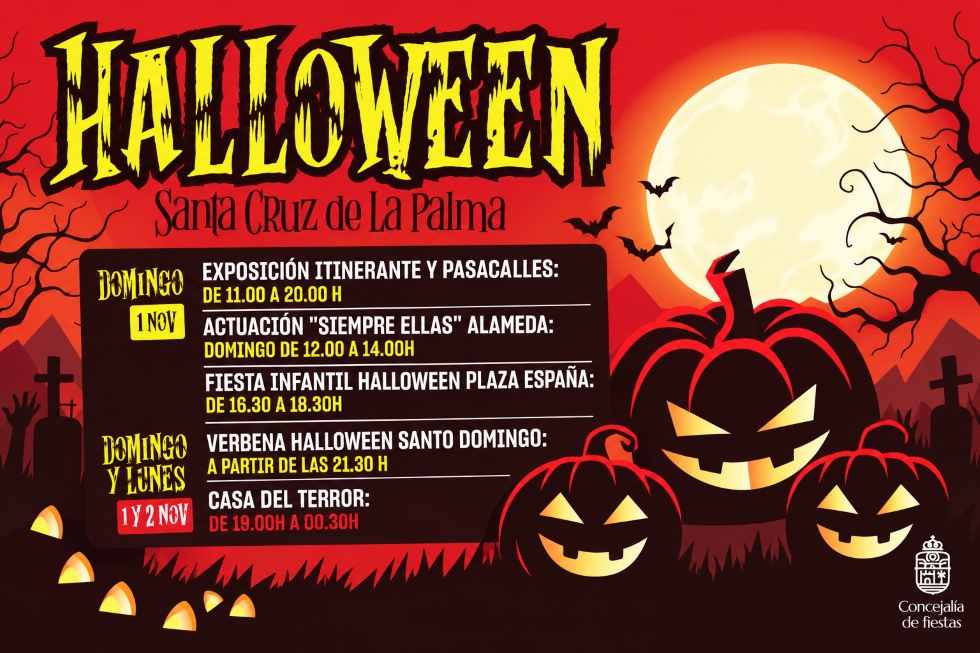 Santa Cruz de La Palma celebra Halloween con actividades para todos los públicos en distintos puntos de la ciudad