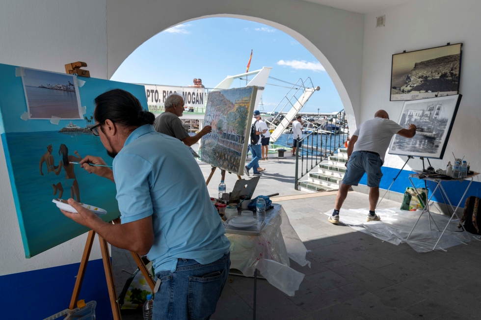 XI Certamen de Pintura R&aacute;pida de Mog&aacute;n. Imagen de archivo | Maspalomas Ahora