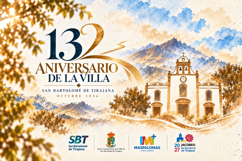 Cartel del 132 aniversario de Tirajana | Maspalomas Ahora