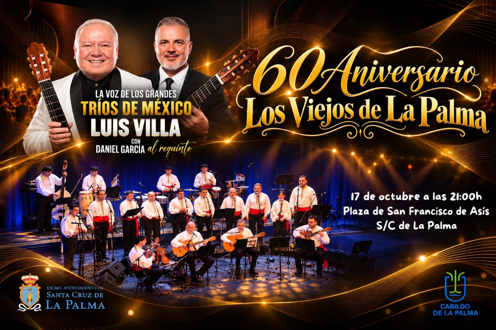 Los Viejos de La Palma celebran sus 60 años de trayectoria con un concierto especial junto a Luis Villa