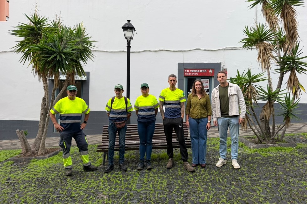 Santa Cruz de La Palma refuerza la limpieza viaria y el mantenimiento de jardines durante la temporada de cruceros