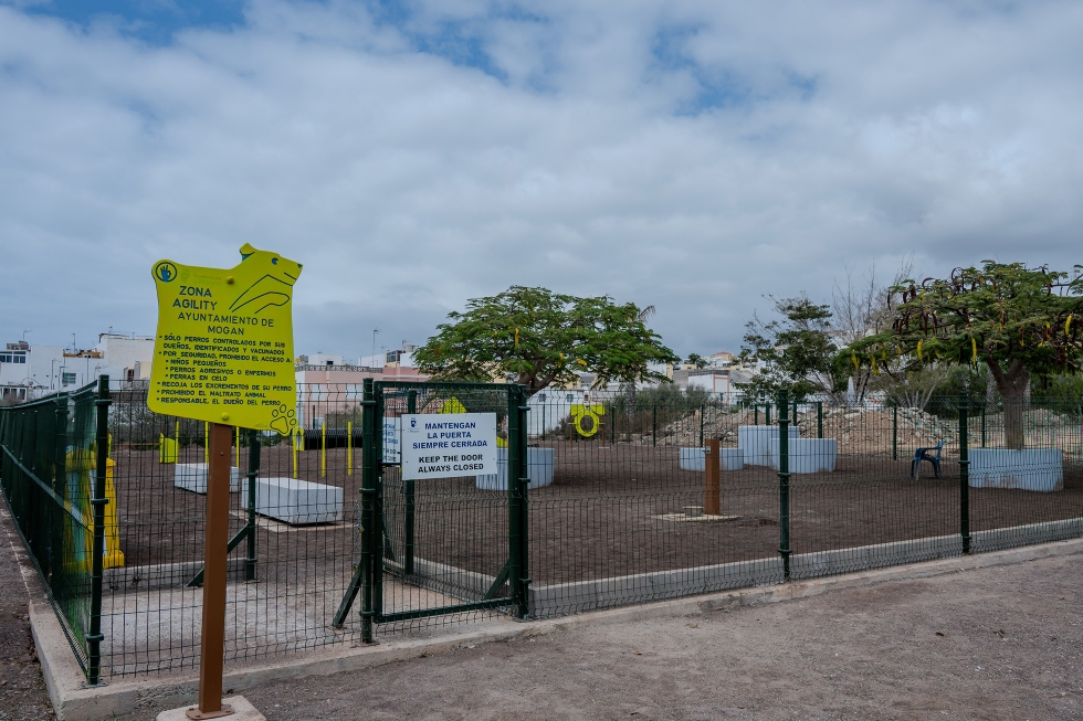 Vista general del parque canino de calle Damasco | Maspalomas Ahora