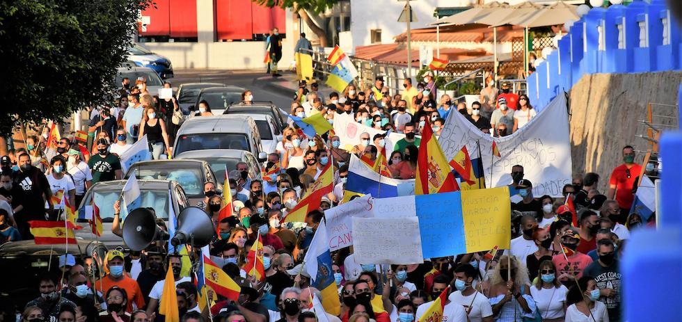Manifestación en Arguineguín. MASPALOMAS AHORA