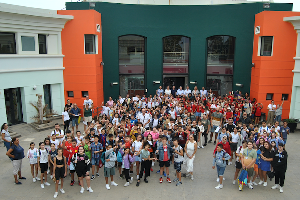 Imagen panorámica de los alumnos.
