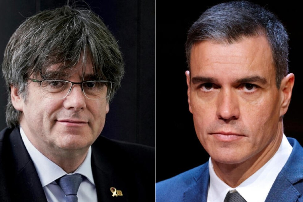 Carles Puigdemont y Pedro Sánchez