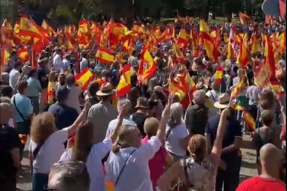 Manifestación en contra de la amnistía