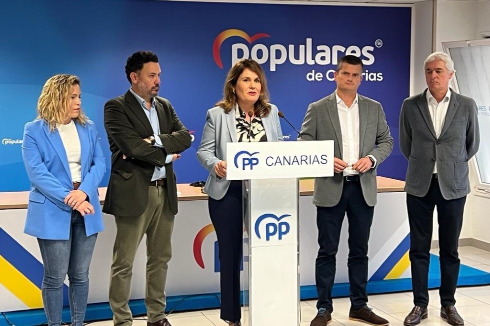 Jimena Delgado en la rueda de prensa