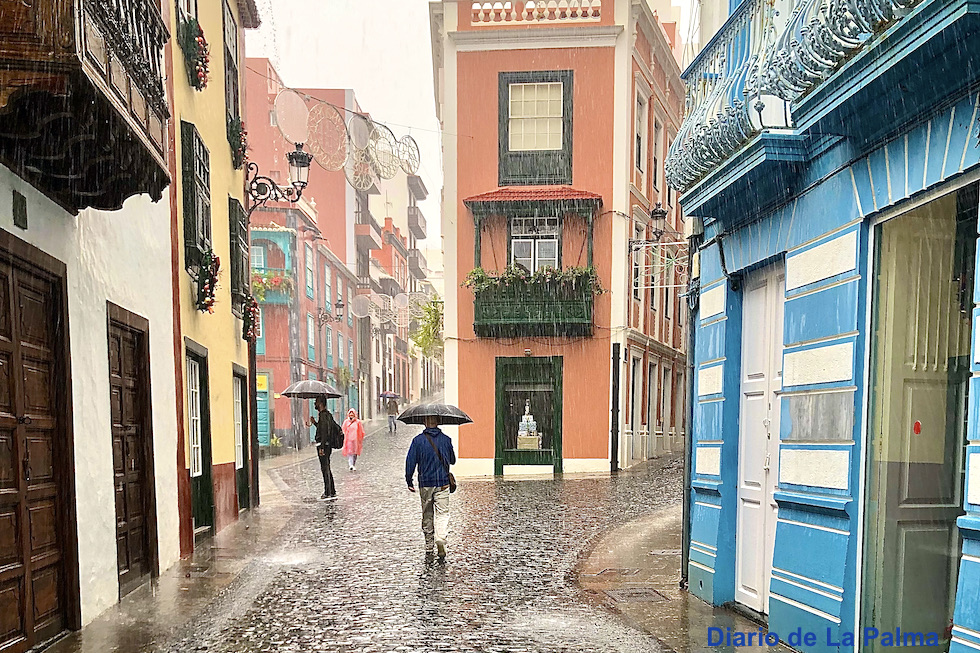 Lluvia en Santa Cruz de La Palma | Diario de La Palma