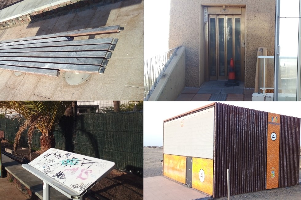 Abandono y deterioro en el Paseo Costa Canarias
