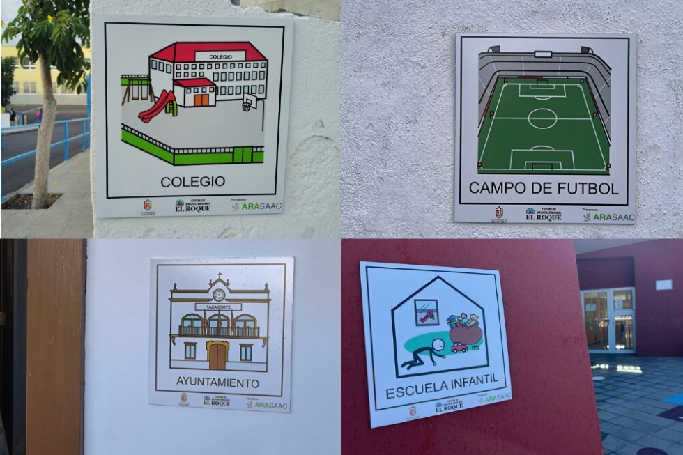Pictogramas en Tazacorte