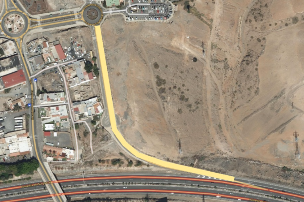 Ramal de acceso al Lomo de Maspalomas que  se cerrará al tráfico los días 24 y 25 | Maspalomas Ahora