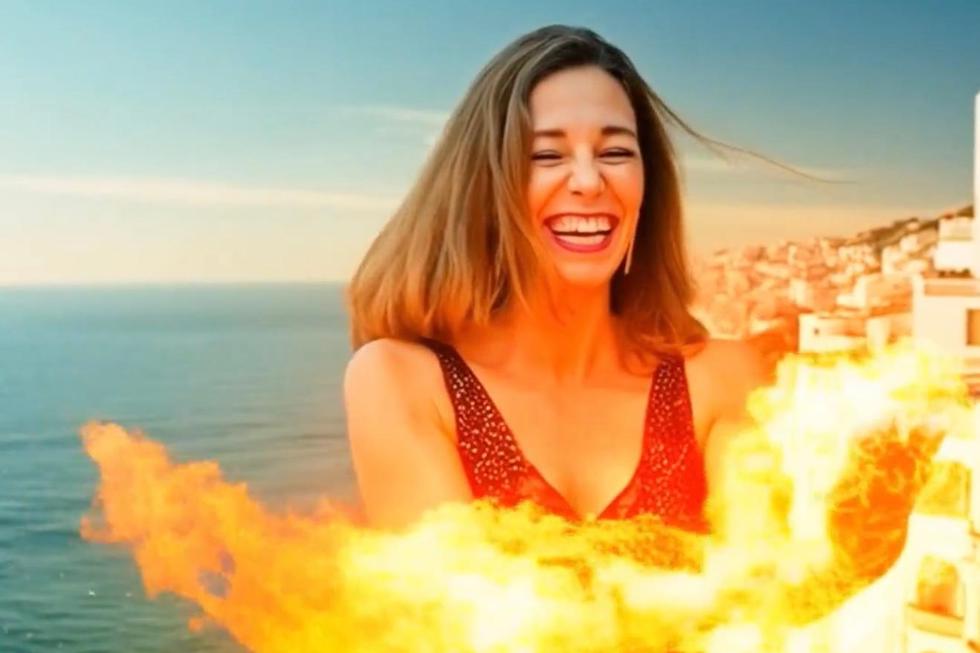 Imagen generada con IA sobre la consejera de Turismo (autor desconocido)