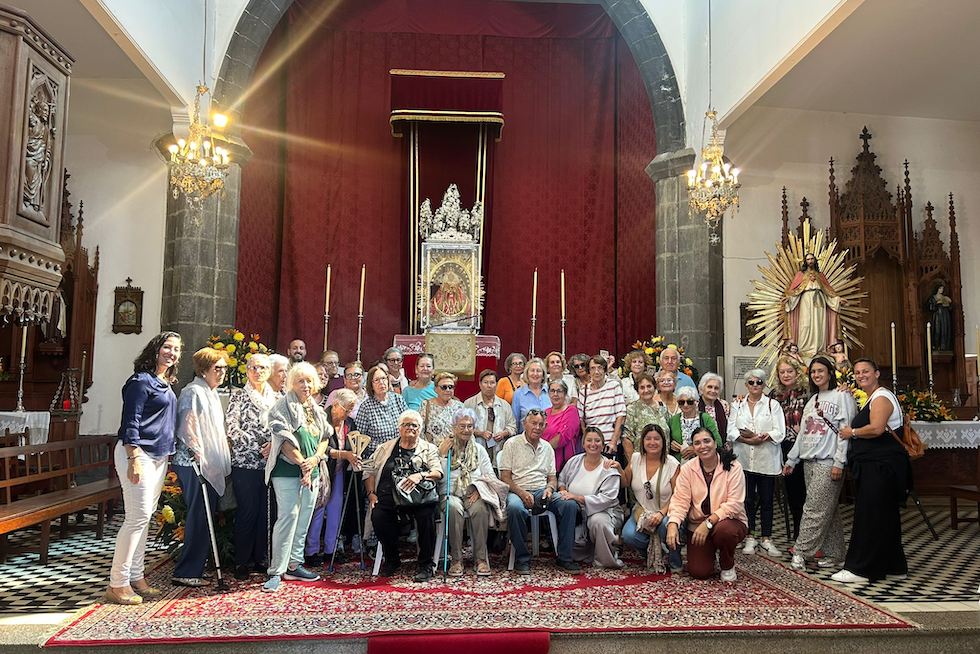 Tazacorte fomenta la convivencia de los mayores con una excursión a la Virgen de Las Nieves
