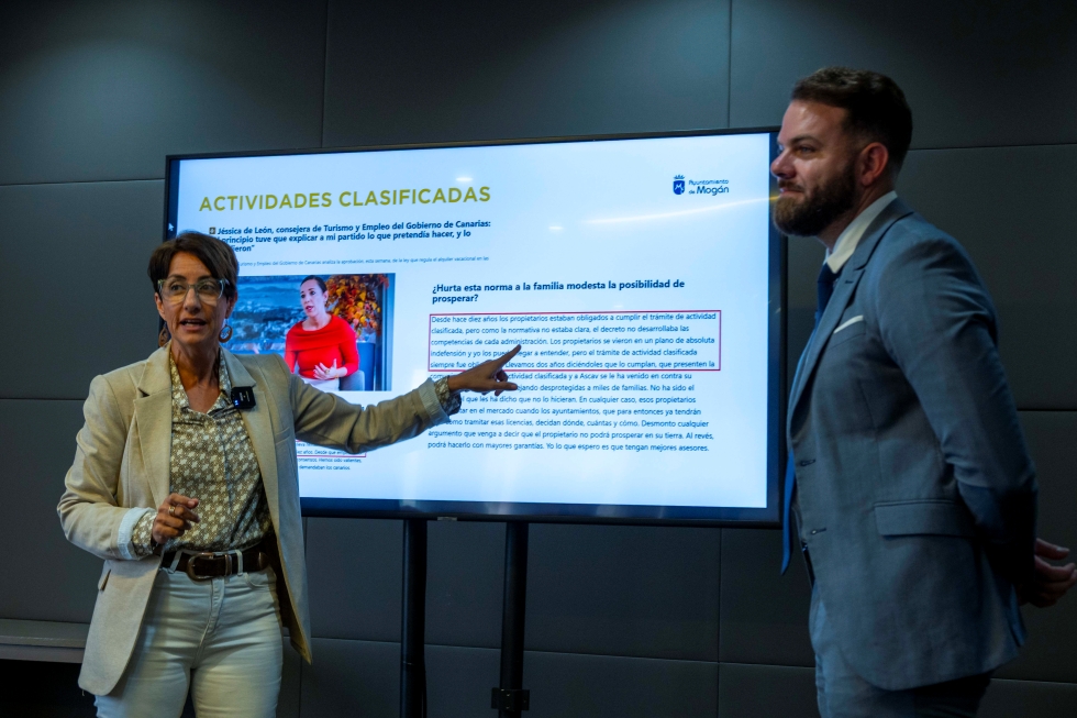 Alcaldesa y director general de Gestiona Mogán. Maspalomas Ahora