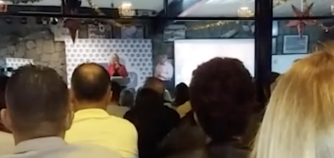 Imagen captada por un dron durante la intervenci&oacute;n de Elena &Aacute;lamo.