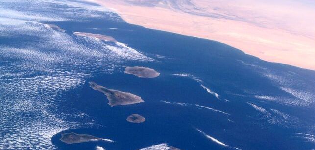 Las Islas Canarias vistas desde el espacio. (La Nasa).