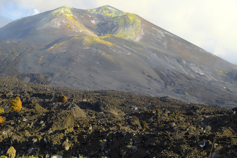 Volcán en la actualidad.