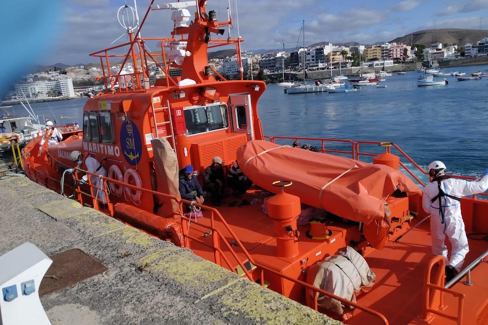 Salvamento Marítimo, rescate en el puerto de Arguineguín. Imagen de archivo