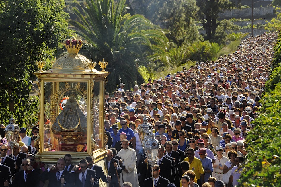 Bajada de La virgen. Imagen: Saúl Santos
