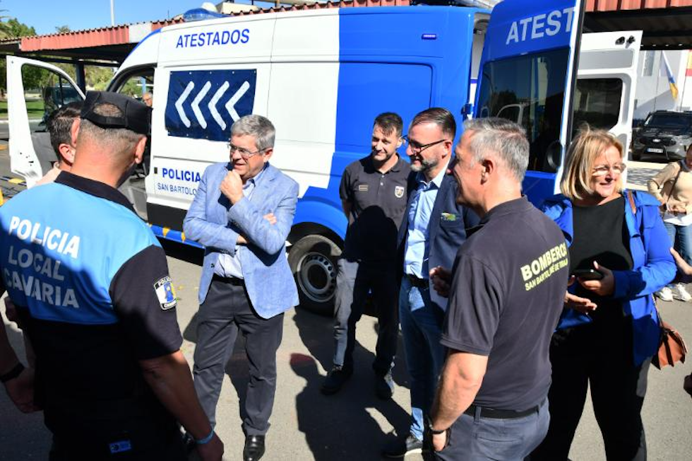 Presentación de los nuevos vehículos de la Policía Local de San Bartolomé de Tirajana.