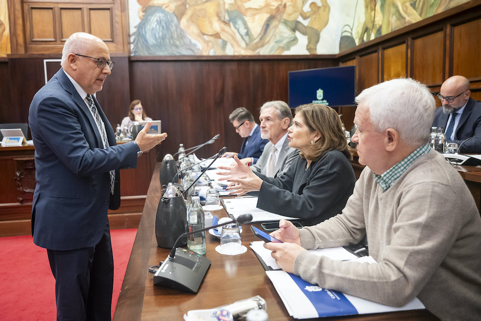 Antonio Morales en el salón de plenos. | MASPALOMAS AHORA