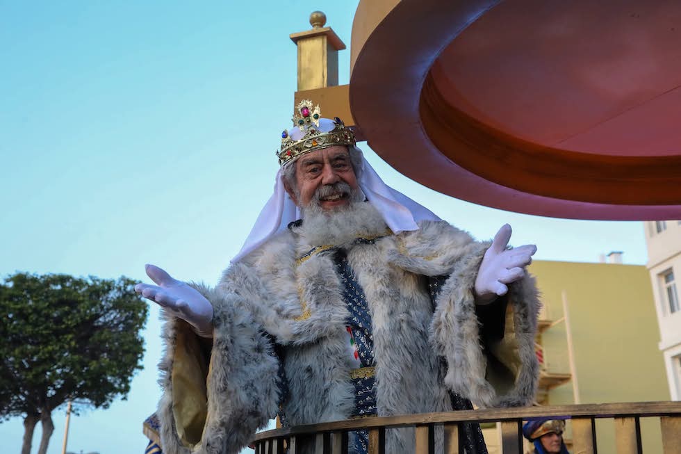 El rey Melchor durante la Cabalgata de 2024 | Maspalomas Ahora